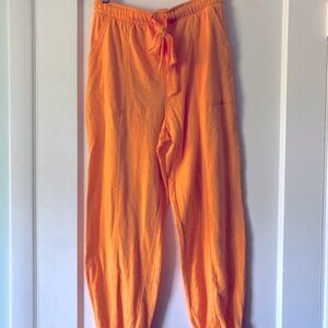 Aerie Women's Jogger Pants Knit Pull On Size XS Lounge Casual yellow canary